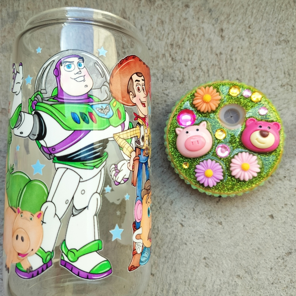 Toy Story Themed Glass Tumbler - Picture 1 of 2